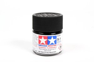 TAMIYA 81501 X-1 - Farba akrylowa Black 10 ml