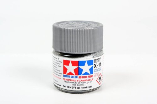 Przejdź do produktu TAMIYA 81511 X-11 - Farba akrylowa Chrome Silver 10 ml
