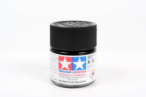 Przejdź do produktu TAMIYA 81518 X-18 - Farba akrylowa Semi Gloss Black 10 ml