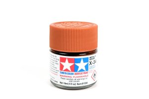 TAMIYA 81534 X-34 - Farba akrylowa Metallic Brown 10 ml