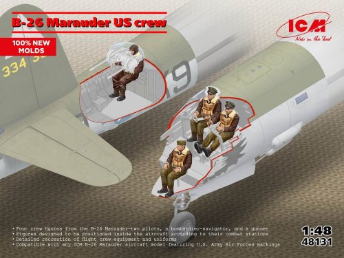 Przejdź do produktu ICM 48131 - 1:48 B-26 Marauder US Crew