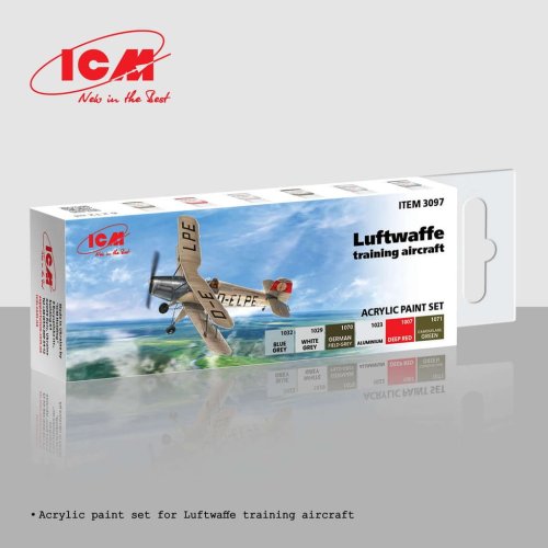 Przejdź do produktu ICM 3097 - Zestaw farb Luftwaffe Training Aircraft