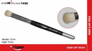 Mirage 100096 - Pędzel do techniki suchego pędzla rozmiar duży