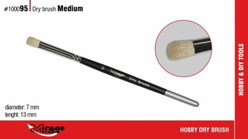 Przejdź do produktu Mirage 100095 - Pędzel do techniki suchego pędzla rozmiar średni
