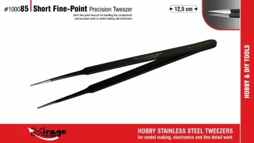 Przejdź do produktu Mirage 100085 - Pęseta precyzyjna z zaostrzoną końcówką 12,5 cm