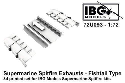 Przejdź do produktu IBG 72U093 - 1:72 Supermarine Spitfire Exhausts Fishtail Type 3D Printed Set