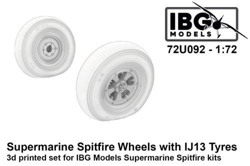 Przejdź do produktu IBG 72U092 - 1:72 Supermarine Spitfire Wheels with IJ13 Tyres 3D Printed Set