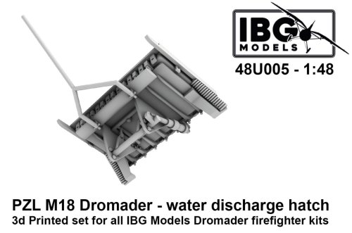 Przejdź do produktu IBG 48U005 - 1:48 PZL M18 Dromader Water Discharge Hatch 3D Printed Set