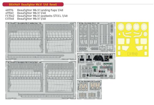 Przejdź do produktu Eduard BIG49469 - 1:48 Beaufighter Mk.VI