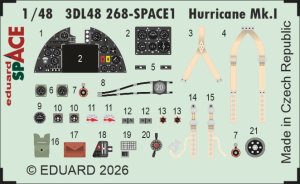Eduard 3DL48268 - 1:48 Hurricane Mk.I Space 3D Decals