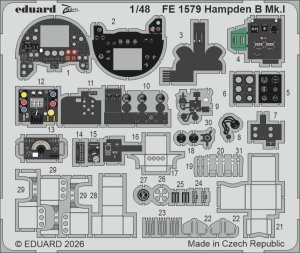 Eduard FE1579 - 1:48 Hampden B Mk.I