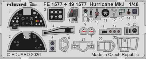 Przejdź do produktu Eduard FE1577 - 1:48 Hurricane Mk.I