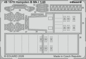 Eduard 491579 - 1:48 Hampden B Mk.I