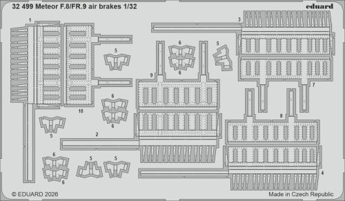 Przejdź do produktu Eduard 32499 - 1:32 Meteor F.8/FR.9 air brakes