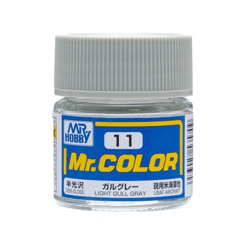 Przejdź do produktu Mr.Hobby C011 - Farba Light Gull Gray 10 ml