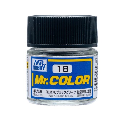 Przejdź do produktu Mr.Hobby C018 - Farba RLM70 Black Green 10 ml