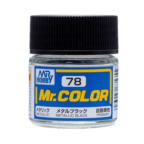 Przejdź do produktu Mr.Hobby C078 - Farba Metal Black 10 ml