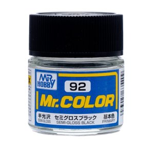 Mr.Hobby C092 - Farba Semi Gloss Black 10 ml
