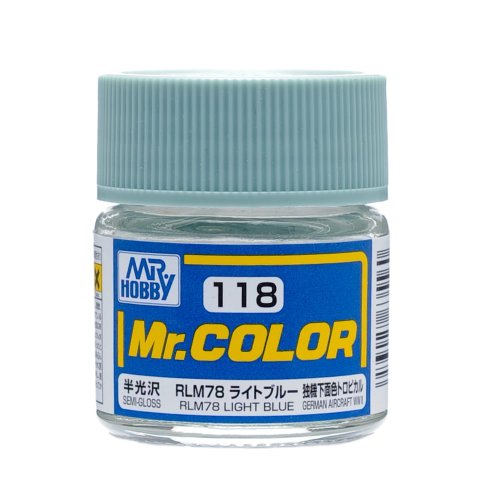 Przejdź do produktu Mr.Hobby C118 - Farba RLM78 Light Blue 10 ml