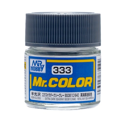 Przejdź do produktu Mr.Hobby C333 - Farba BS381C/640 Extra Dark Seagray 10 ml