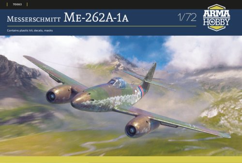 Przejdź do produktu Arma Hobby 70083 - 1:72 Messerschmitt Me 262 A-1a