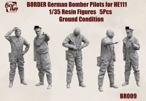 Border BR009 - 1:35 German Bomber Pilots for He 111 Ground Condition 5 pcs