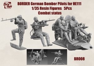 Border BR008 - 1:35 German Bomber Pilots for He 111 Combat Status 5 pcs