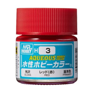 Mr.Hobby H003 - Farba akrylowa Red 10 ml