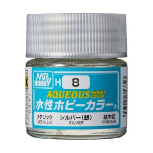 Mr.Hobby H008 - Farba akrylowa Silver 10 ml