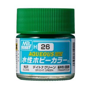 Mr.Hobby H026 - Farba akrylowa Bright Green 10 ml