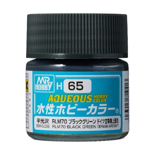 Przejdź do produktu Mr.Hobby H065 - Farba akrylowa RLM70 Black Green 10 ml
