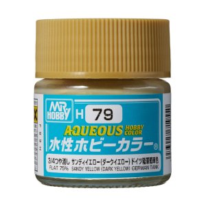 Mr.Hobby H079 - Farba akrylowa Dark Yellow (Sandy Yellow) 10 ml