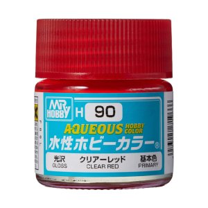 Mr.Hobby H090 - Farba akrylowa Clear Red 10 ml