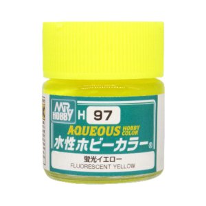 Mr.Hobby H097 - Farba akrylowa Fluorescent Yellow 10 ml