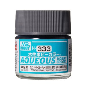 Mr.Hobby H333 - Farba akrylowa BS381C/640 Extra Dark Seagray 10 ml