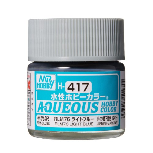 Przejdź do produktu Mr.Hobby H417 - Farba akrylowa RLM76 Light Blue 10 ml