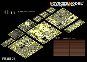 VOYAGER PE35604 - 1:35 Modern IDF D9R Armored BullDozer w/slat armour Photo Etched set