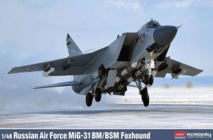 Academy 12364 - 1:48 Russian Air Force MiG-31 BM/BSM Foxhound