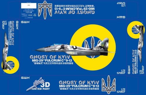 Przejdź do produktu Great Wall Hobby S7207 - 1:72 Ghost of Kyiv MiG-29 Fulcrum C 9-13