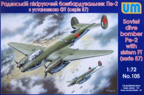 Przejdź do produktu UNIMODELS 105 - 1:72 Petlyakov Pe-2 with FT ( 87 series)