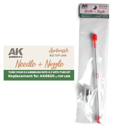 Przejdź do produktu AK Interactive 9600-02 - Zestaw dyszy 0,3 mm do aerografu AK9600 Top Line