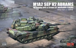 Rye Field Model 5156 - 1:35 M1A2 SEP V2 Abrams w/Trophy APS & Crows LP & workable tracks