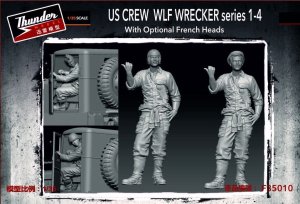 Thunder Model F35010 - 1:35 US Crew WLF Wrecker Series 1-4 with Optional French Heads