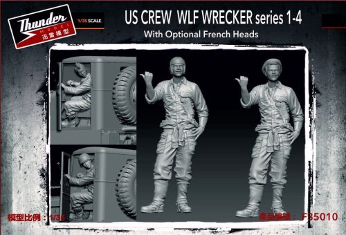 Przejdź do produktu Thunder Model F35010 - 1:35 US Crew WLF Wrecker Series 1-4 with Optional French Heads