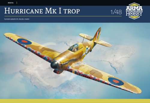 Przejdź do produktu Arma Hobby 40016 - 1:48 Hurricane Mk I Trop