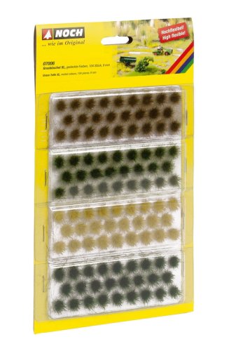 Przejdź do produktu Noch 07006 - Kępki trawy zestaw 4 kolorów 9 mm
