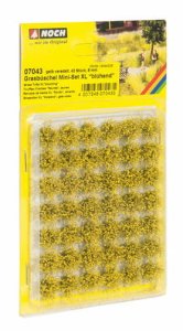 Noch 07043 - Kępki trawy XL z żółtymi kwiatami 9 mm