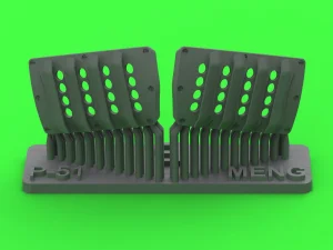 Master AM-48-194 - 1:48 P-51 Mustang - pokrywa wlotu powietrza do gaźnika - typ z żaluzjami dla RAF - wersja B - do modelu Meng