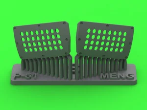 Master AM-48-192 - 1:48 P-51 Mustang - pokrywa wlotu powietrza do gaźnika - typ standardowy z otworami - do modelu Meng