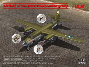 ICM 48327 - 1:48 Airfield of the American Bomber Group